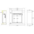 Каминокомплект AFLAMO JOLO Белый + 3D 60x60