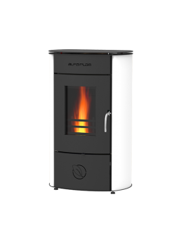 Сталева піч Alfa-Plam GALA Білий