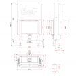 Камінна топка BeF DOUBLE V 7 F. PASSIVE