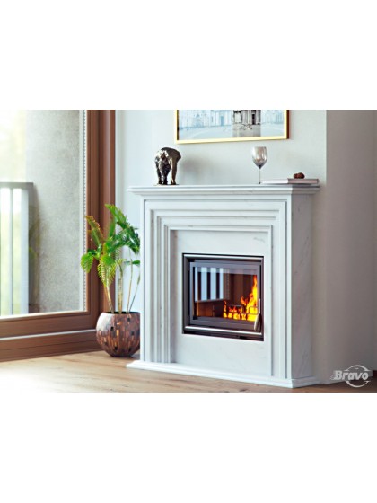 Камінне облицювання Браво Турин матеріал Botticino/Volakas