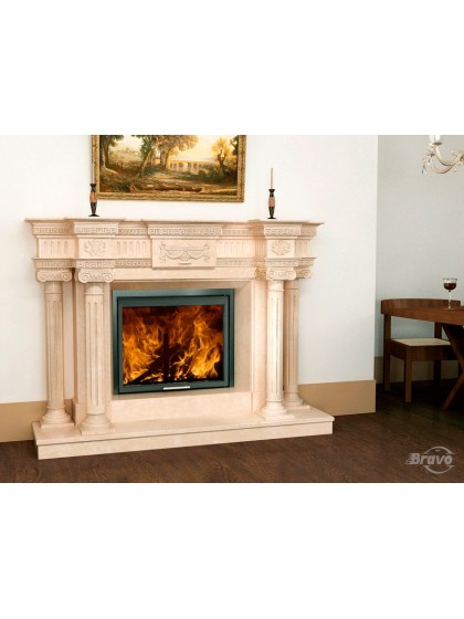 Камінне облицювання Браво Вашингтон матеріал Crema Marfil/Polaris Камінне облицювання Браво Вашингтон матеріал Crema Marfil/Polaris