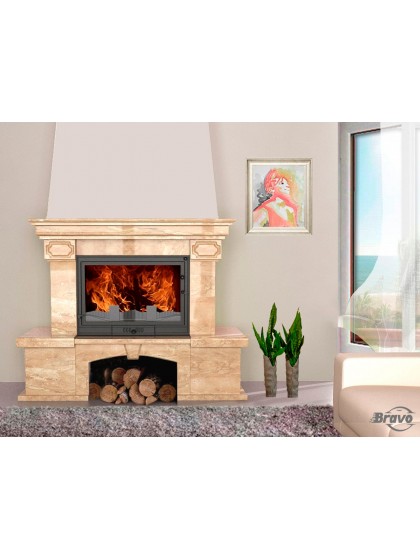 Камінне облицювання Браво Барбара пряме матеріал Daino Reale Камінне облицювання Браво Барбара пряме матеріал Daino Reale