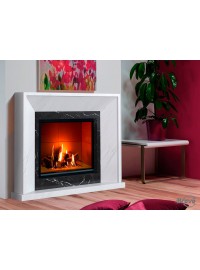 Камінне облицювання Браво Ріо матеріал Botticino + Emperador Dark/Volakas + Nero Marquina