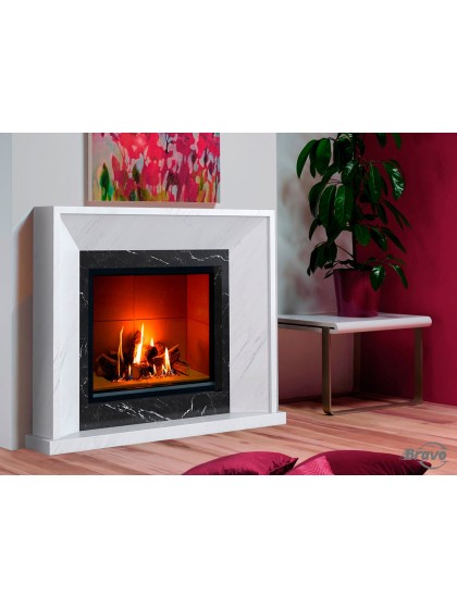 Камінне облицювання Браво Ріо матеріал Botticino + Emperador Dark/Volakas + Nero Marquina Камінне облицювання Браво Ріо матеріал Botticino + Emperador Dark/Volakas + Nero Marquina