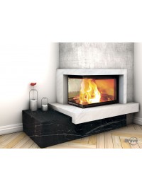 Камінне облицювання Браво Техно 2 матеріал Volakas/Botticino + Nero Marquina