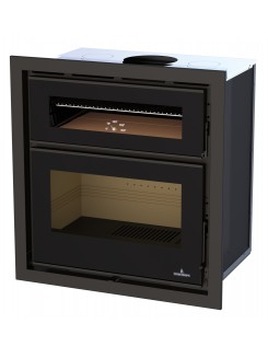 Сталева піч Bronpi DENVER VISION (з духовкою)