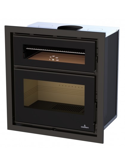 Сталева піч Bronpi DENVER VISION (з духовкою)