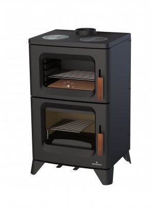 Сталева піч Bronpi HILTON-C (з духовкою і варильною поверхнею)