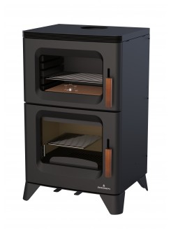 Сталева піч Bronpi HILTON-H (з духовкою)