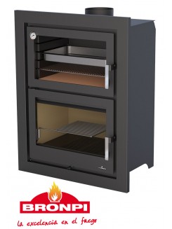 Сталева піч Bronpi MURANO E (з духовкою)