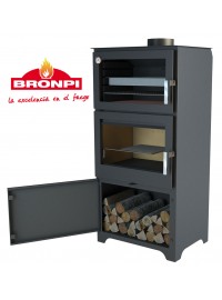 Стальная печь Bronpi MURANO L (с духовкой)