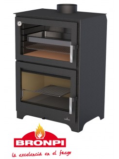 Сталева піч Bronpi MURANO (з духовкою)