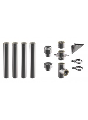 Комплект зовнішнього димоходу DARCO 4,2 м Ø180