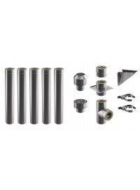 Комплект зовнішнього димоходу DARCO 5,1 м Ø150