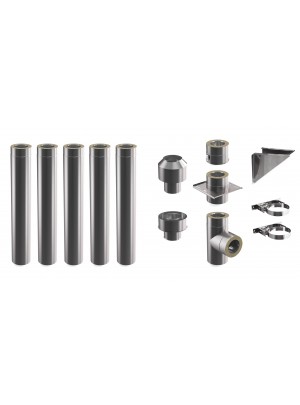 Комплект зовнішнього димоходу DARCO 5,1 м Ø180