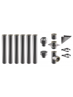 Комплект зовнішнього димоходу DARCO 6,1 м Ø150