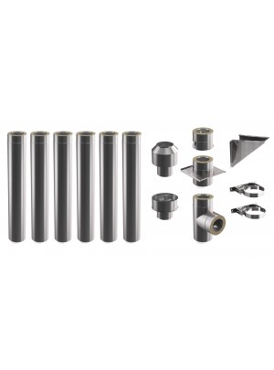 Комплект зовнішнього димоходу DARCO 6,1 м Ø180