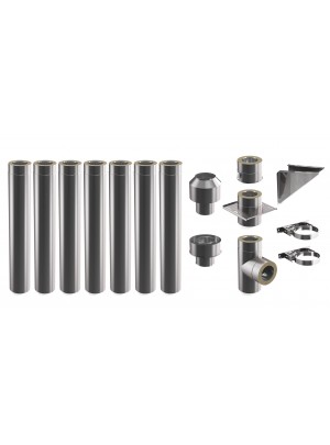 Комплект зовнішнього димоходу DARCO 7,1 м Ø150