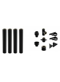 Комплект зовнішнього димоходу DARCO 4,2 м Ø150 Чорний