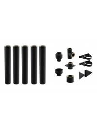 Комплект зовнішнього димоходу DARCO 5,1 м Ø150 Чорний