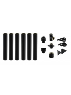 Комплект зовнішнього димоходу DARCO 6,1 м Ø150 Чорний