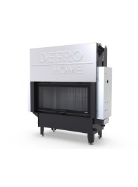 Камінна топка з водяним контуром Defro Home RIVA L G SHORT (чорний шамот)