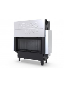 Камінна топка з водяним контуром Defro Home RIVA L G SHORT (чорний шамот)