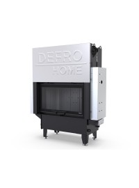 Камінна топка з водяним контуром Defro Home RIVA M G SHORT (чорний шамот)