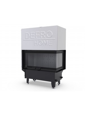 Камінна топка з водяним контуром Defro Home RIVA M BP G SHORT (чорний шамот)