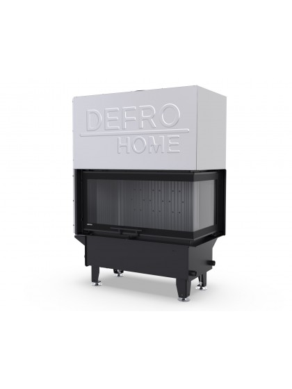 Камінна топка з водяним контуром Defro Home RIVA M BP G SHORT (чорний шамот)