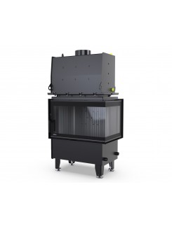 Камінна топка з водяним контуром Defro Home RIVA S BP SHORT (чорний шамот)