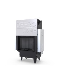 Камінна топка з водяним контуром Defro Home RIVA S G SHORT (чорний шамот)
