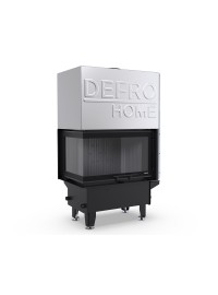 Камінна топка з водяним контуром Defro Home RIVA S BL G SHORT (чорний шамот)
