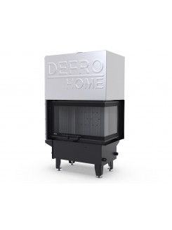 Камінна топка з водяним контуром Defro Home RIVA S BP G SHORT (чорний шамот)