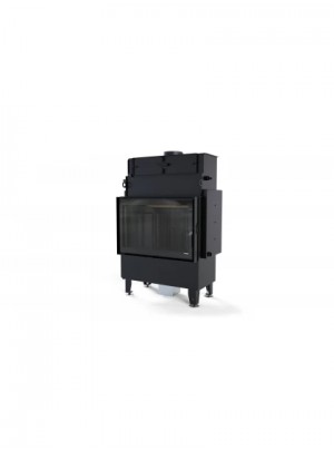 Камінна топка з водяним контуром Defro Home NAVI ME (чорний шамот)