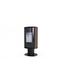 Стальная печь Defro Home ORBIS TOP Коричневый