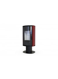 Стальная печь Defro Home ORBIS TOP Красный