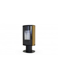Стальная печь Defro Home ORBIS TOP Золотой