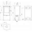 Сталева піч Defro Home CERES 2.0 Чорний Сталева піч Defro Home CERES 2.0 Чорний