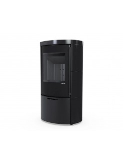 Сталева піч Defro Home CERES KRM 2.0 Чорний глянцевий (чорний шамот)
