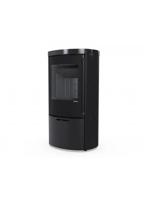 Сталева піч Defro Home CERES KRM 2.0 Чорний глянцевий (чорний шамот)