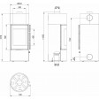 Сталева піч Defro Home ORION 2.0 Чорний Сталева піч Defro Home ORION 2.0 Чорний