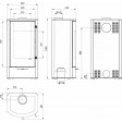 Сталева піч Defro Home ORTI 2.0 Чорний (чорний шамот) Сталева піч Defro Home ORTI 2.0 Чорний (чорний шамот)