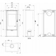 Сталева піч Defro Home SOLUM 2.0 Чорний