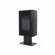 Сталева піч Defro Home SOLUM TOP 2.0 Чорний (чорний шамот)