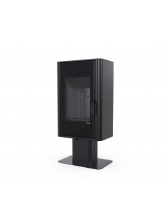 Сталева піч Defro Home SOLUM TOP 2.0 Чорний (чорний шамот)
