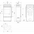 Сталева піч Defro Home CUBE MINI 2.0 Чорний (чорний шамот) Сталева піч Defro Home CUBE MINI 2.0 Чорний (чорний шамот)