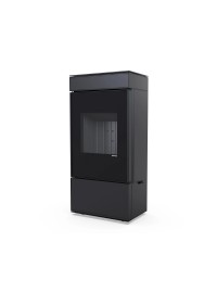 Сталева піч Defro Home CUBE MINI 2.0 Чорний (чорний шамот)