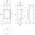 Сталева піч Defro Home ORION KRM 2.0 Білий матовий Сталева піч Defro Home ORION KRM 2.0 Білий матовий