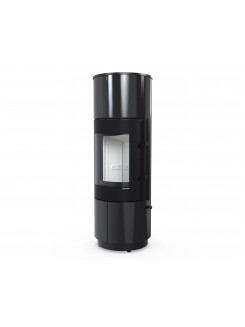 Сталева піч Defro Home ORION KRM 2.0 Чорний глянцевий